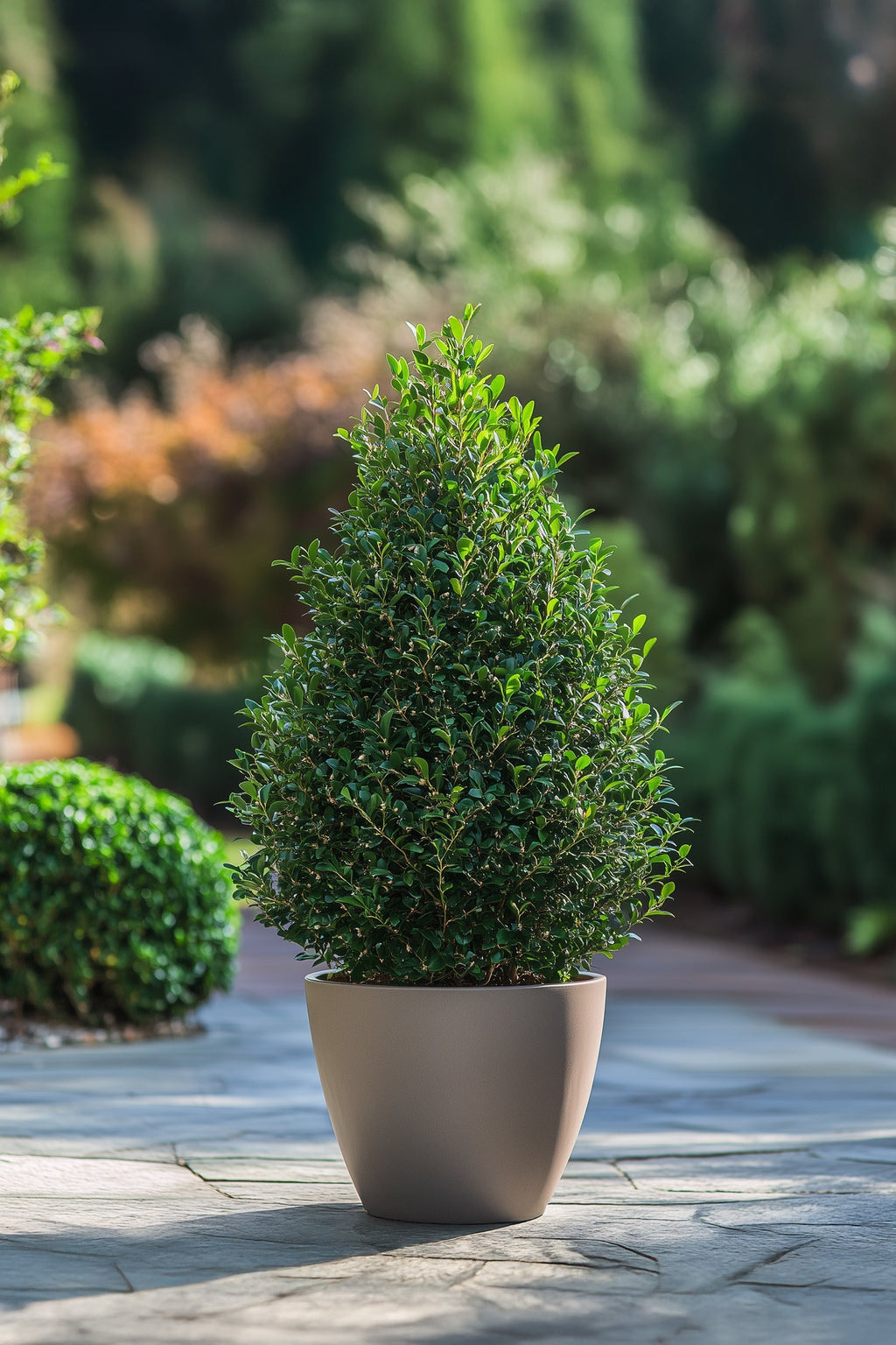 Ilex Crenata « Houx Japonais » Forme Pyramide – Plante D’Extérieur