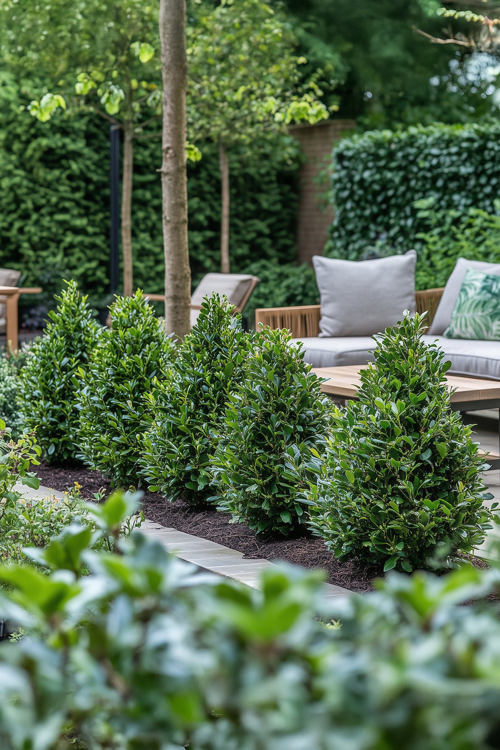 Ilex Crenata « Houx Japonais » Forme Pyramide – Plante D’Extérieur