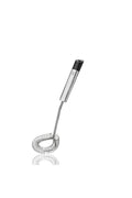 Primeline - Fouet À Spirale - Acier Inoxydable - Noir/Argent