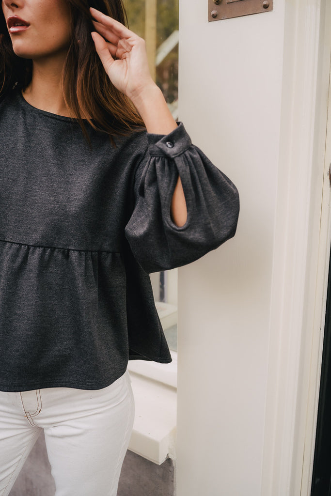 Blouse Nana Gris Chiné