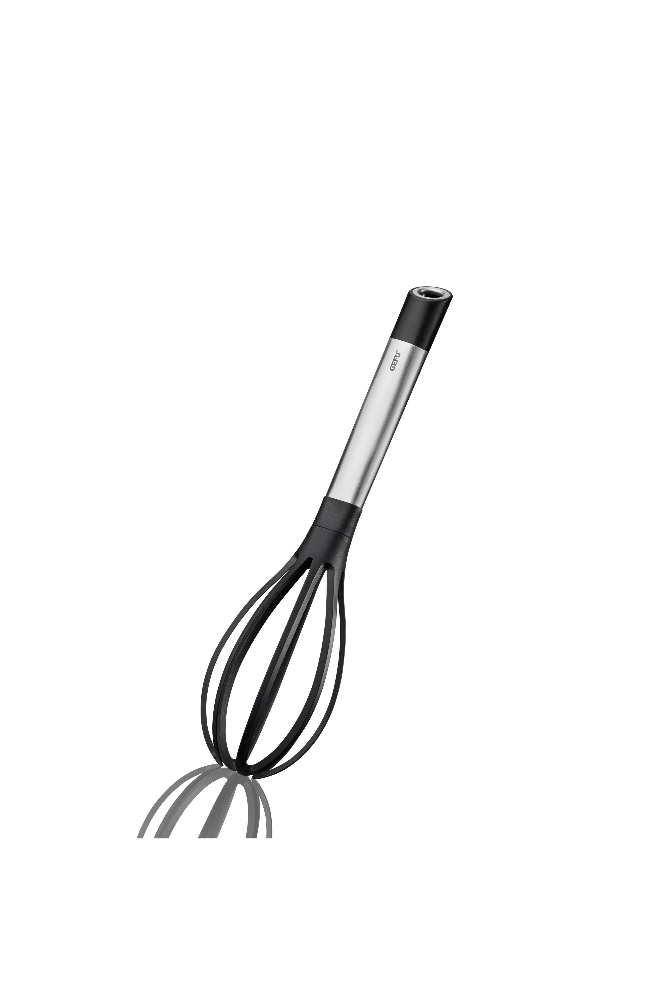 Primeline - Fouet - Acier Inoxydable Et Nylon - Noir/Argent