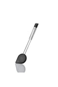 Primeline - Cuillère - Acier Inoxydable Et Silicone - Noir/Argent