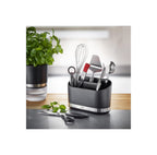 Smartline - Récipient Pour Les Ustensiles De Cuisine Avec Séparateur - Noir/Argent