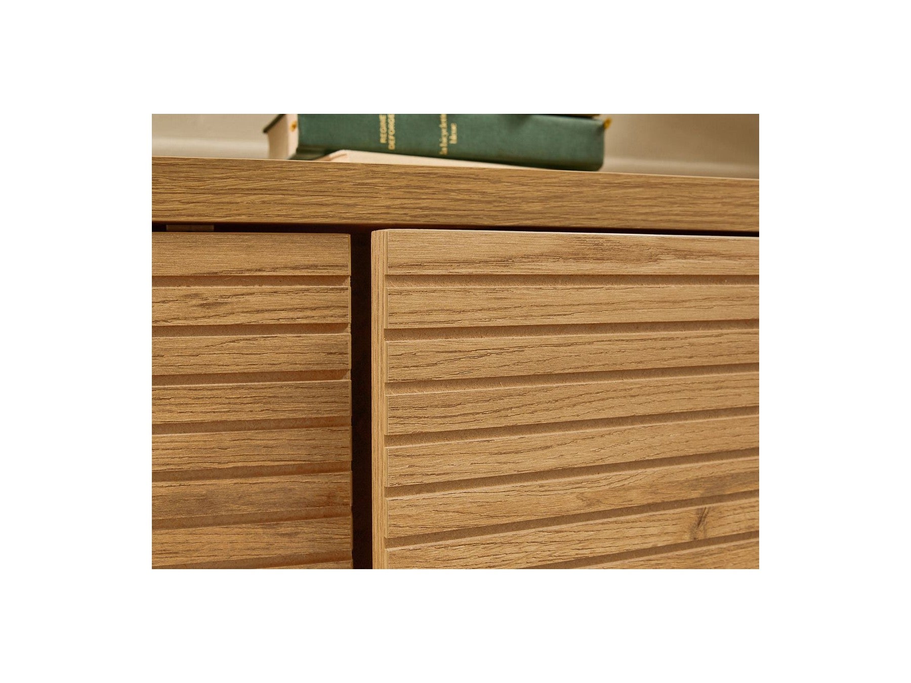 Ferret - Buffet 4 Portes - Effet Tasseaux De Bois