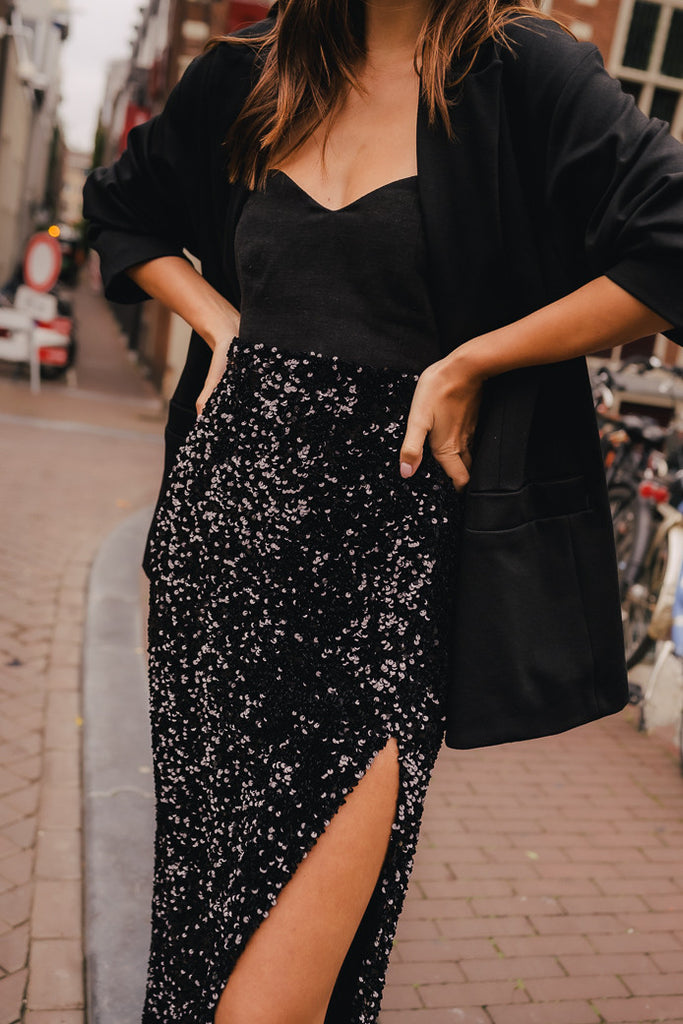 Jupe Léana Sequin Noir