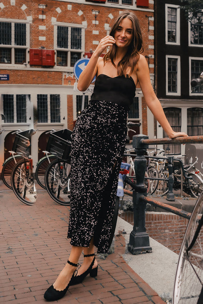 Jupe Léana Sequin Noir