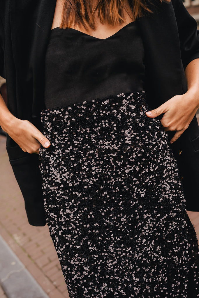 Jupe Léana Sequin Noir