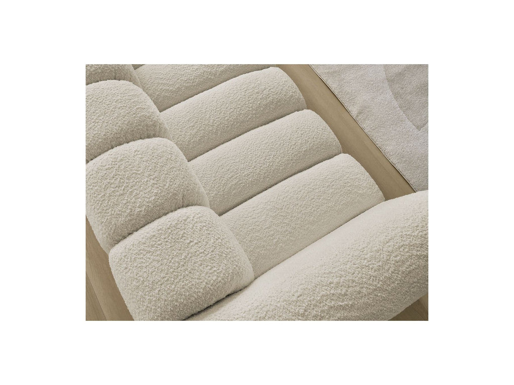 Talia - Canapé Droit Fixe 3 Places - Tissu Bouclette