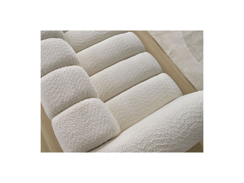 Talia - Canapé Droit Fixe 3 Places - Tissu Bouclette