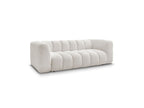 Talia - Canapé Droit Fixe 3 Places - Tissu Bouclette