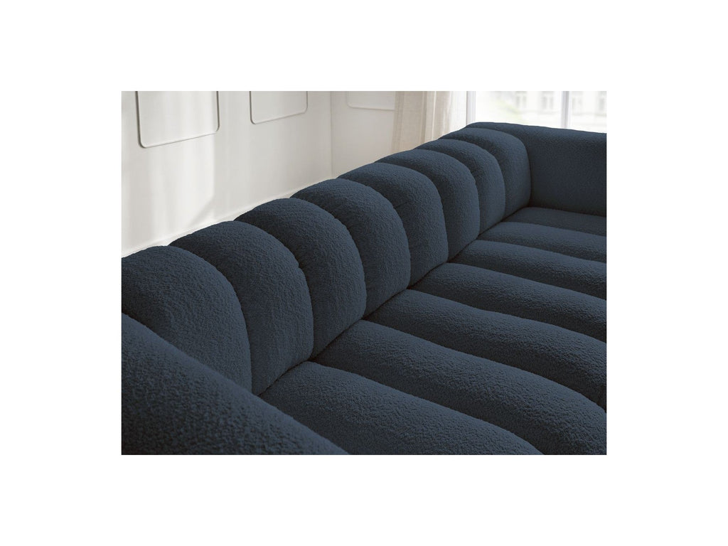 Talia - Canapé Droit Fixe 3 Places - Tissu Bouclette