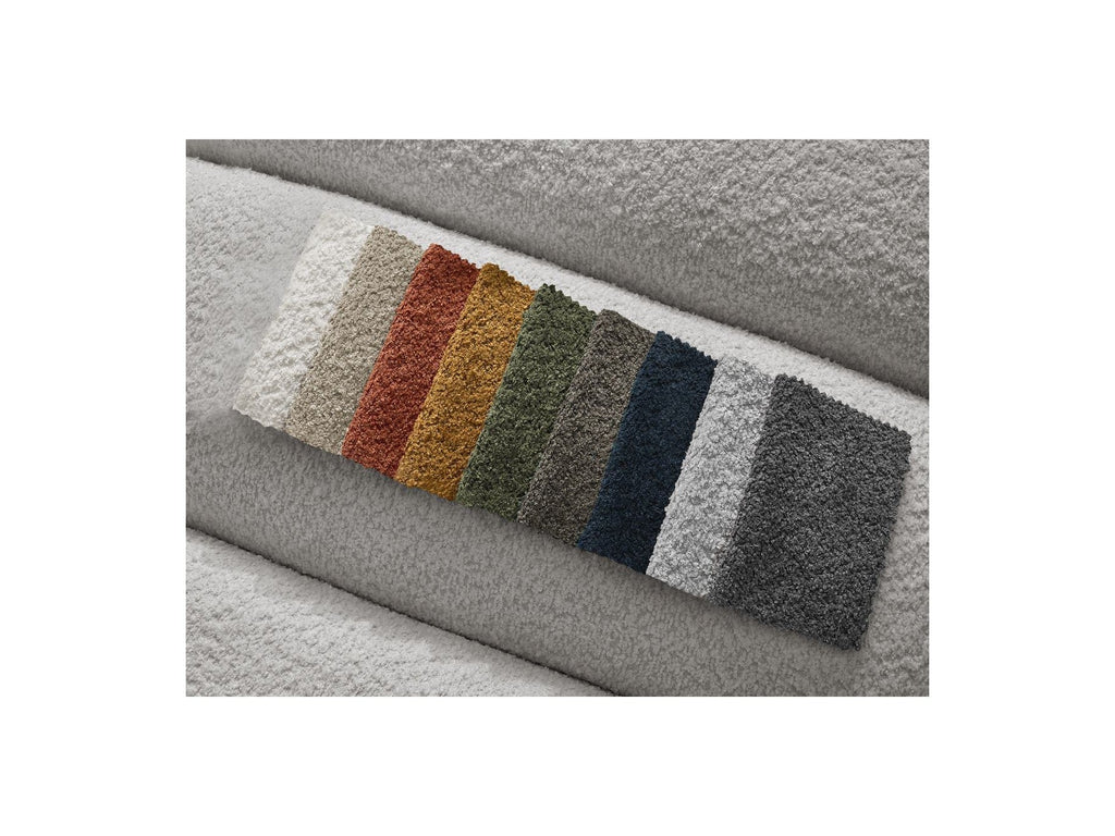 Talia - Canapé Droit Fixe 3 Places - Tissu Bouclette