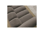 Talia - Canapé Droit Fixe 3 Places - Tissu Bouclette