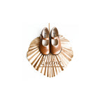 Chaussures Louise Resistantes Fille À Boucle - Cuir Camel Or - Fille