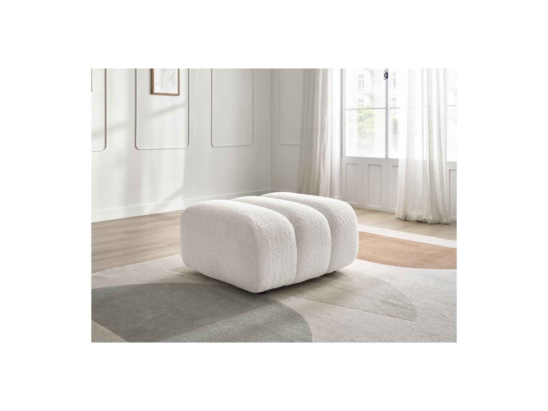 Talia - Pouf - Tissu Bouclette