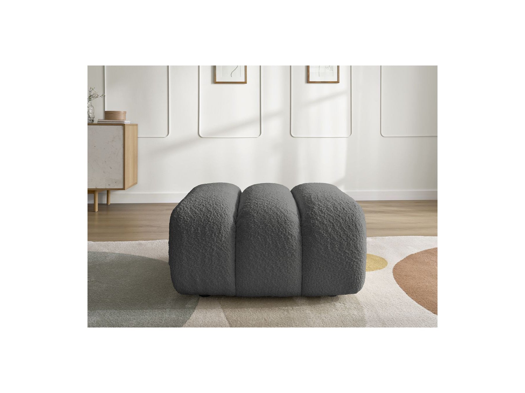 Talia - Pouf - Tissu Bouclette