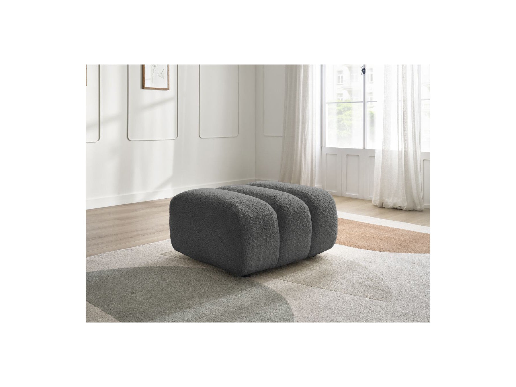 Talia - Pouf - Tissu Bouclette