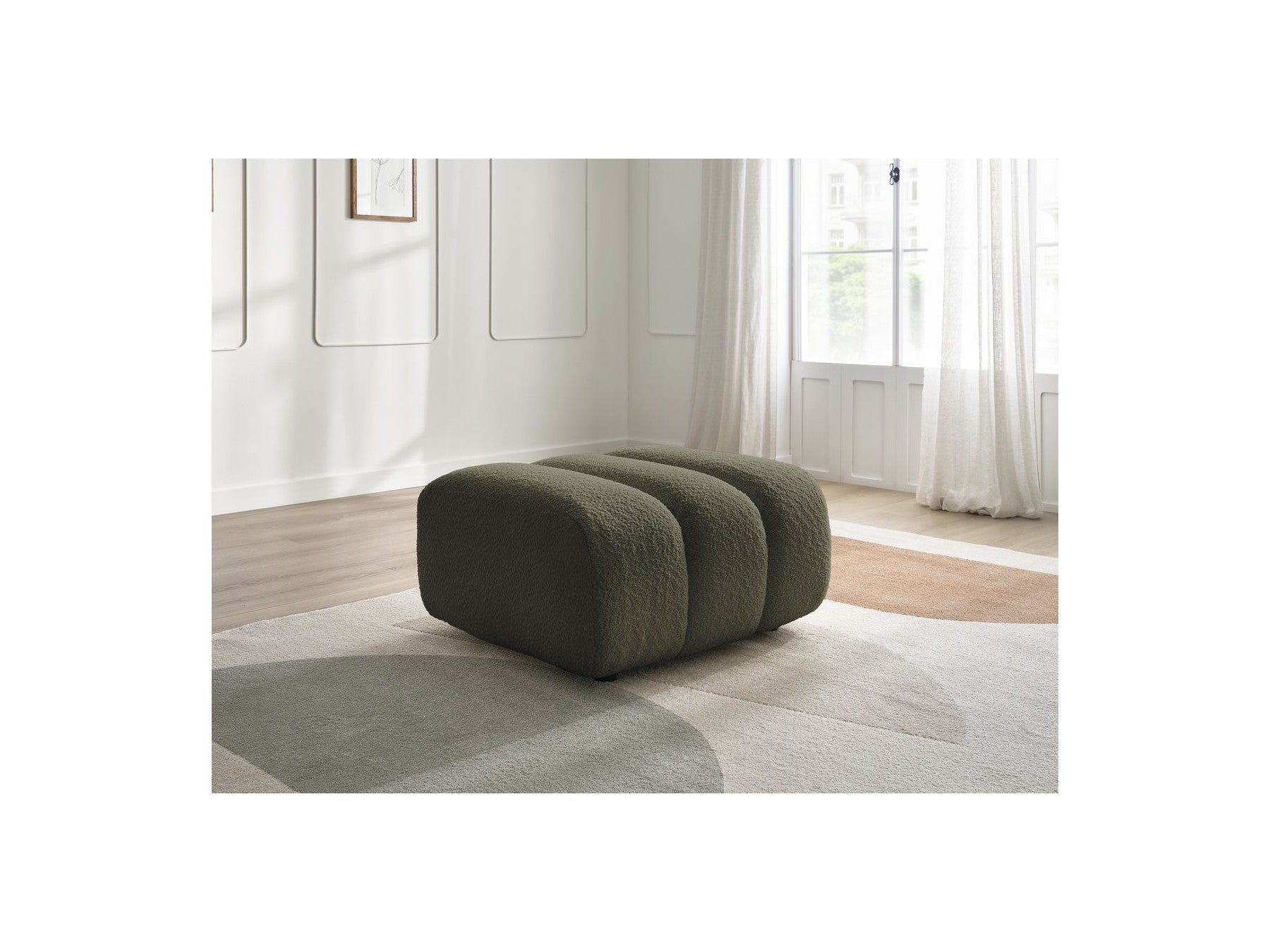 Talia - Pouf - Tissu Bouclette