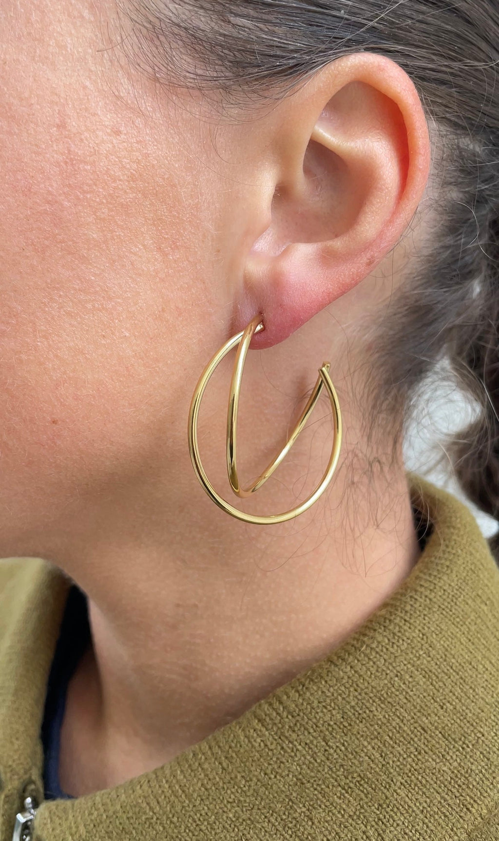 Boucles D'Oreilles Double