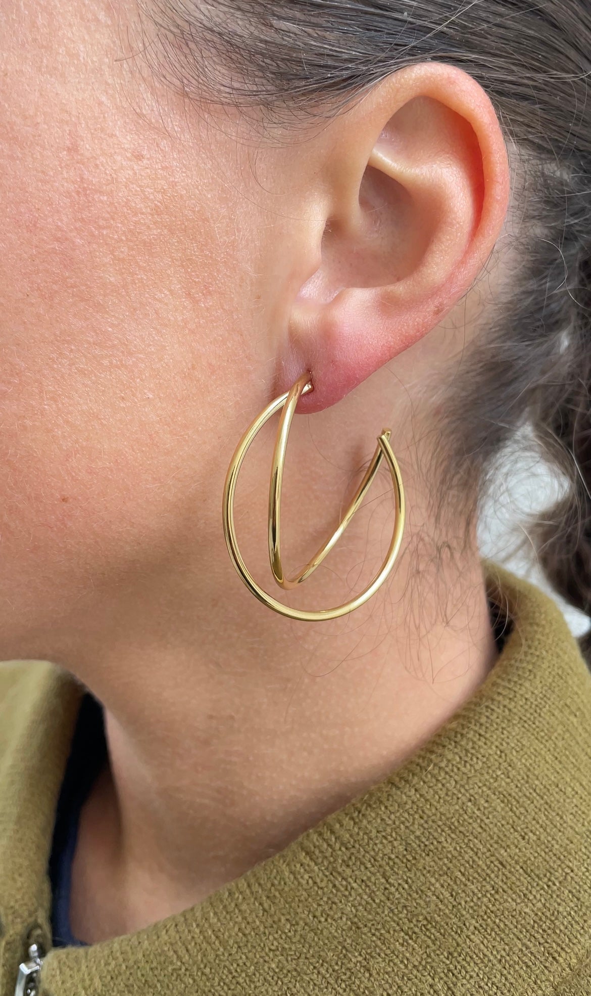 Boucles D'Oreilles Double