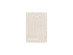 Shylo - Tapis Poils Ras - Motif Géométrique - Beige