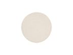 Ondelia - Tapis Rond Poils Ras - Motif Géométrique - Crème