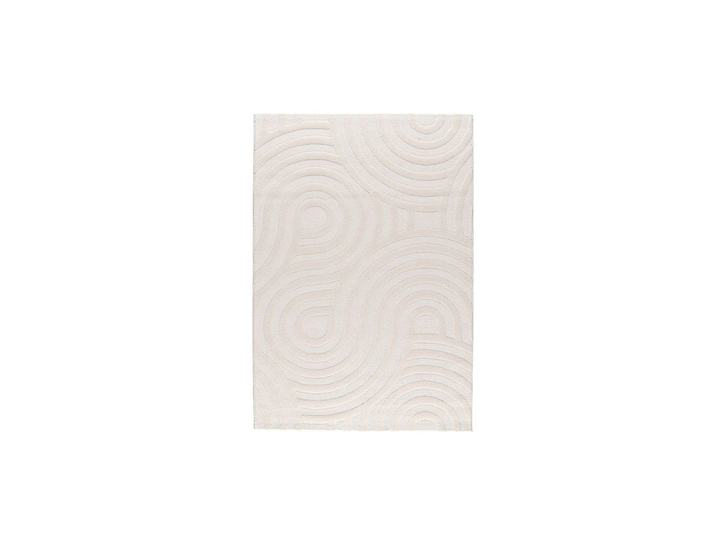 Josie - Tapis Poils Ras - Motif Abstrait - Beige
