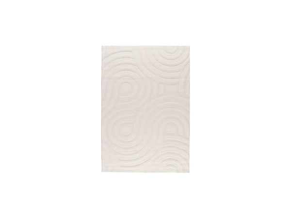 Josie - Tapis Poils Ras - Motif Abstrait - Beige