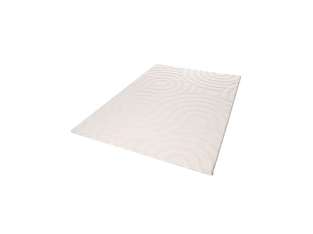 Josie - Tapis Poils Ras - Motif Abstrait - Beige