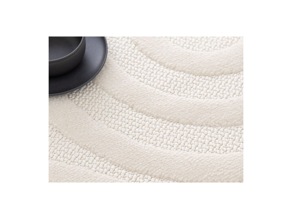 Josie - Tapis Poils Ras - Motif Abstrait - Beige