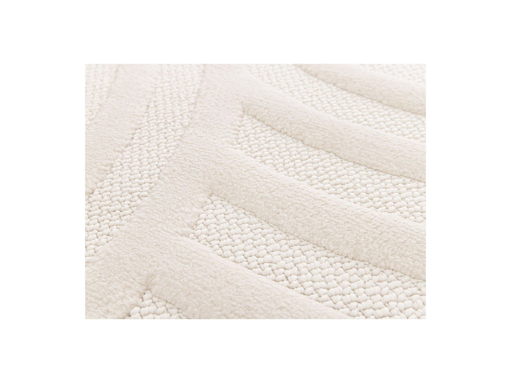 Josie - Tapis Poils Ras - Motif Abstrait - Beige