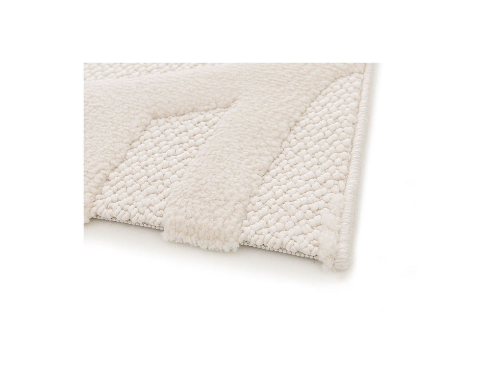 Josie - Tapis Poils Ras - Motif Abstrait - Beige
