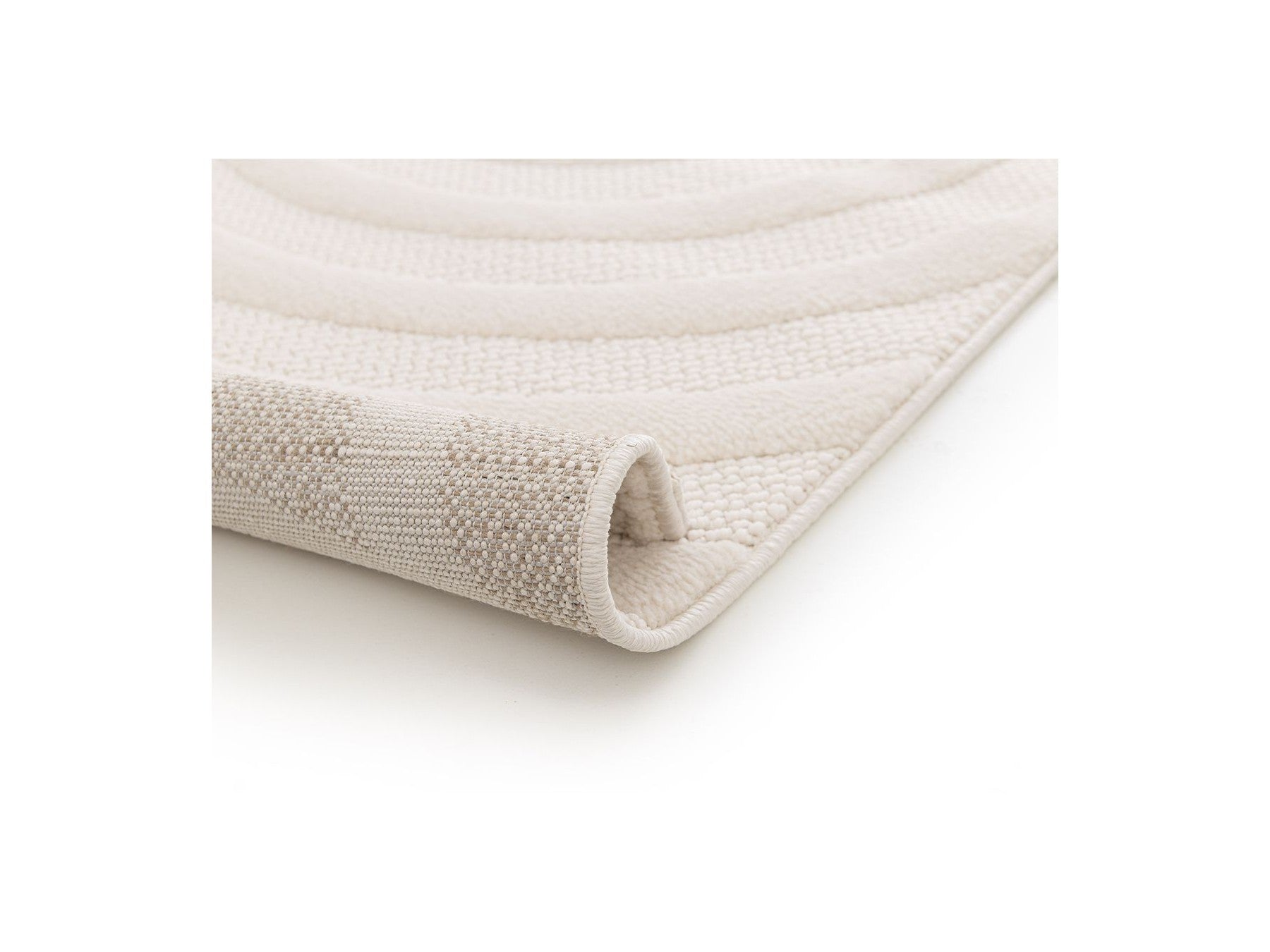 Josie - Tapis Poils Ras - Motif Abstrait - Beige