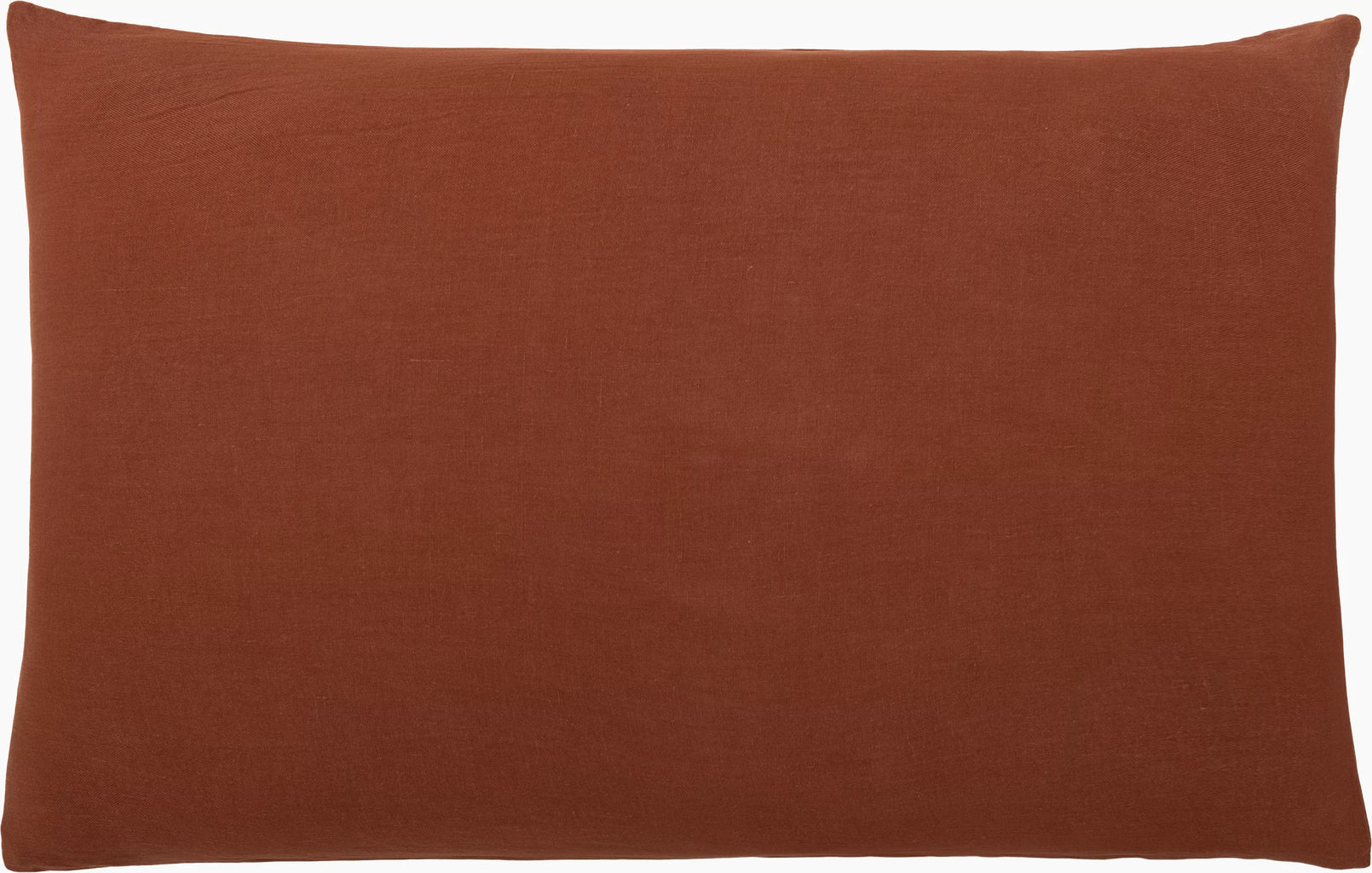 Taie D'Oreiller 100% Lin - Terracotta