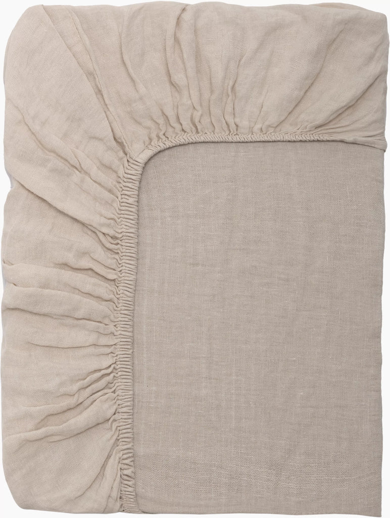 Drap Housse 100% Lin - Crème