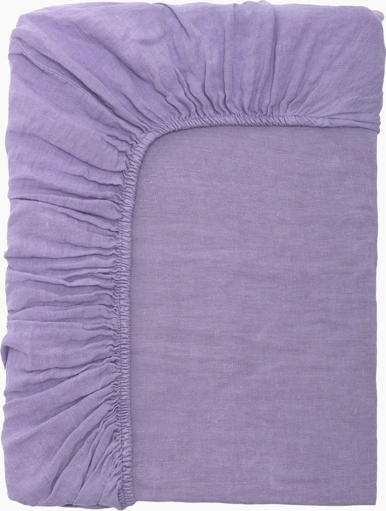 Drap Housse 100% Lin - Lavande