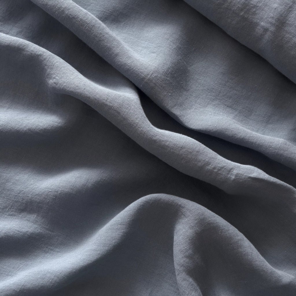 Housse De Couette 100% Lin - Gris Bleu
