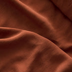 Housse De Couette 100% Lin - Terracotta