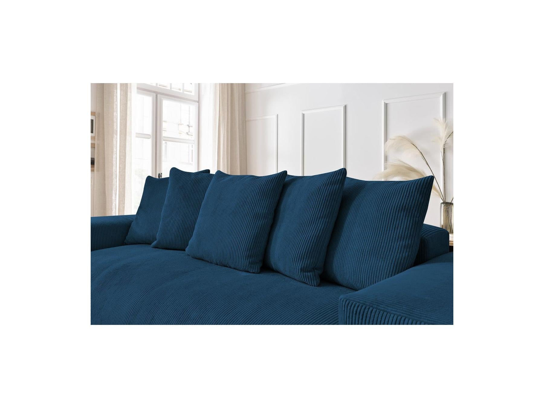 Voltaire - Canapé Droit Fixe 3 Places - Velours Côtelé