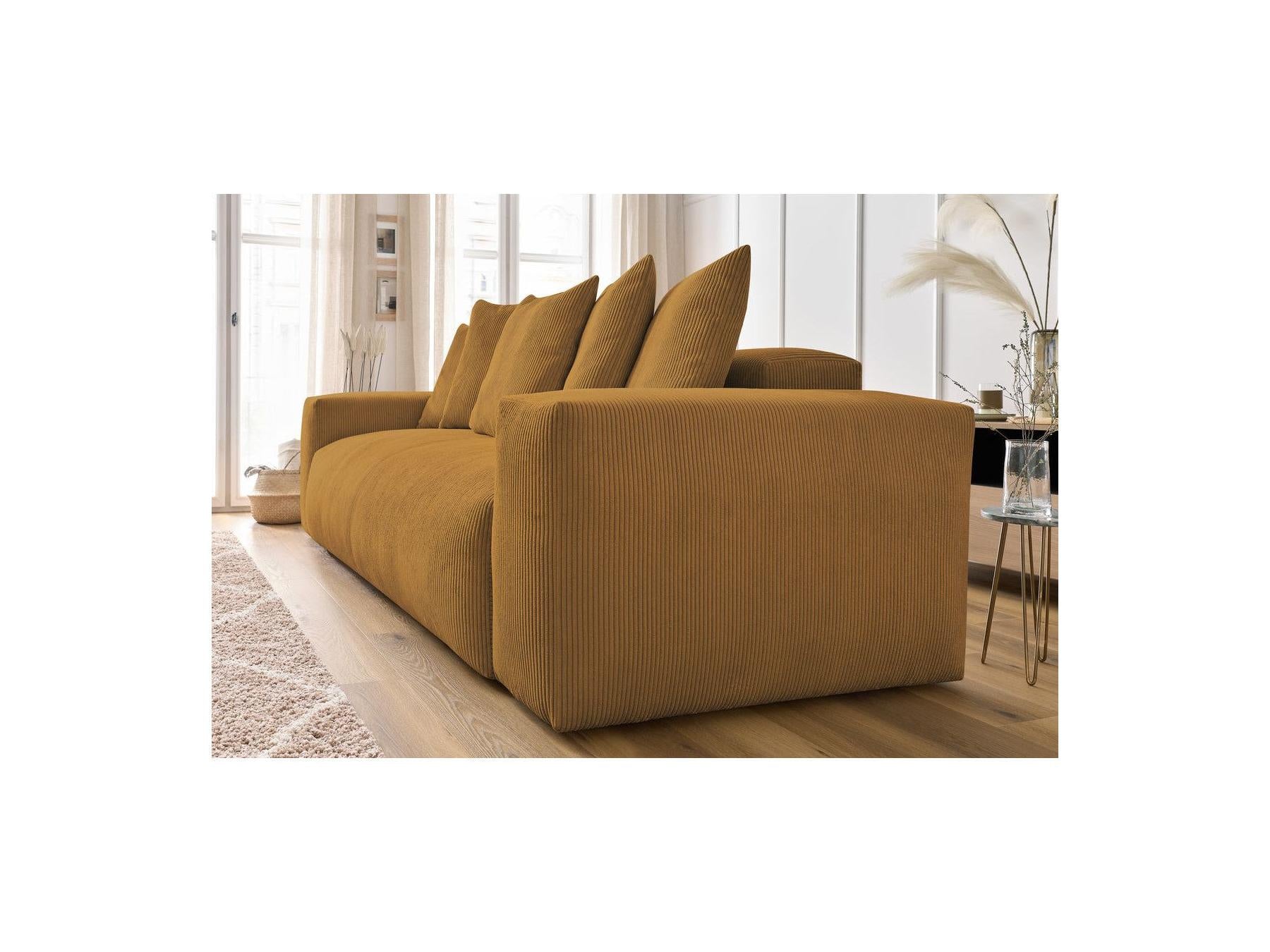 Voltaire - Canapé Droit Fixe 3 Places - Velours Côtelé