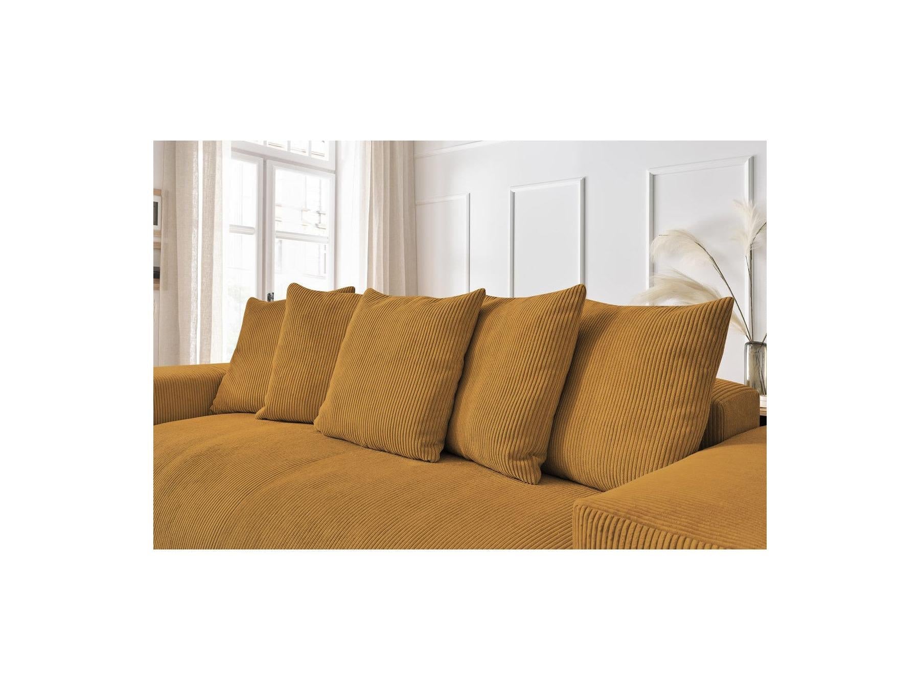 Voltaire - Canapé Droit Fixe 3 Places - Velours Côtelé
