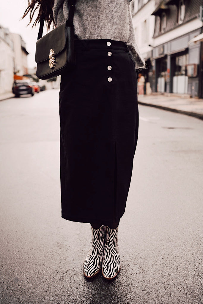 Jupe Stella Gabardine Noir