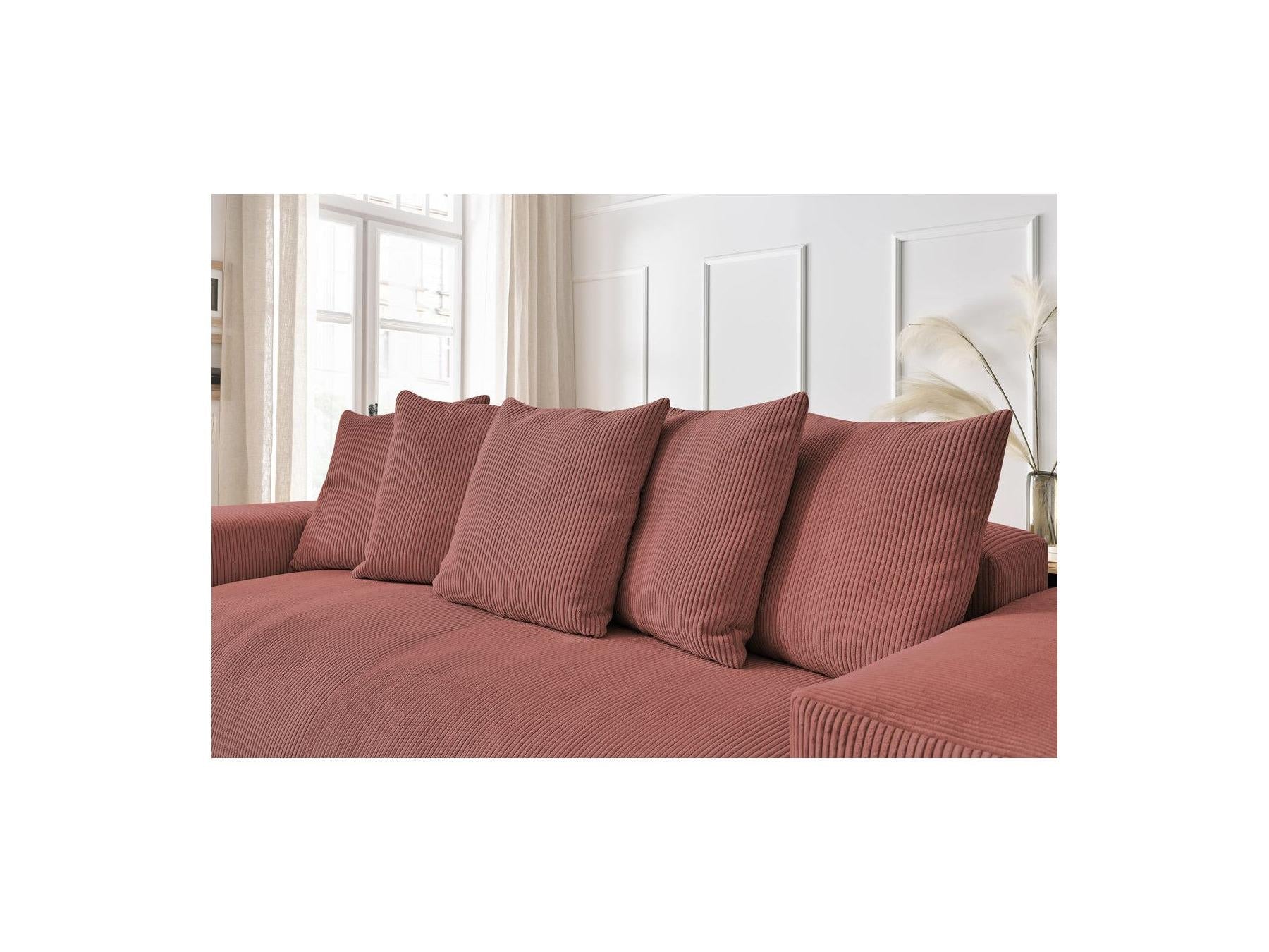 Voltaire - Canapé Droit Fixe 3 Places - Velours Côtelé