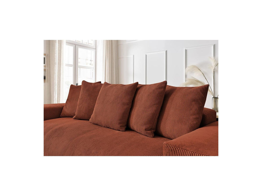 Voltaire - Canapé Droit Fixe 3 Places - Velours Côtelé