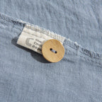 Housse De Couette 100% Lin - Gris Bleu