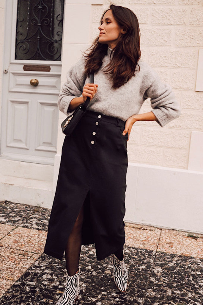 Jupe Stella Gabardine Noir