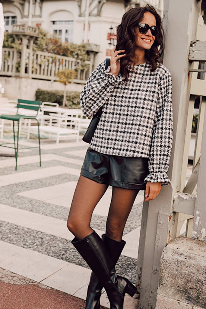 Blouse Colombine Carreaux Gris