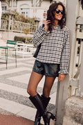Blouse Colombine Carreaux Gris