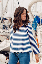 Blouse Isa Marinière Bleu Gris