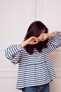 Blouse Nana Marinière Bleu Gris